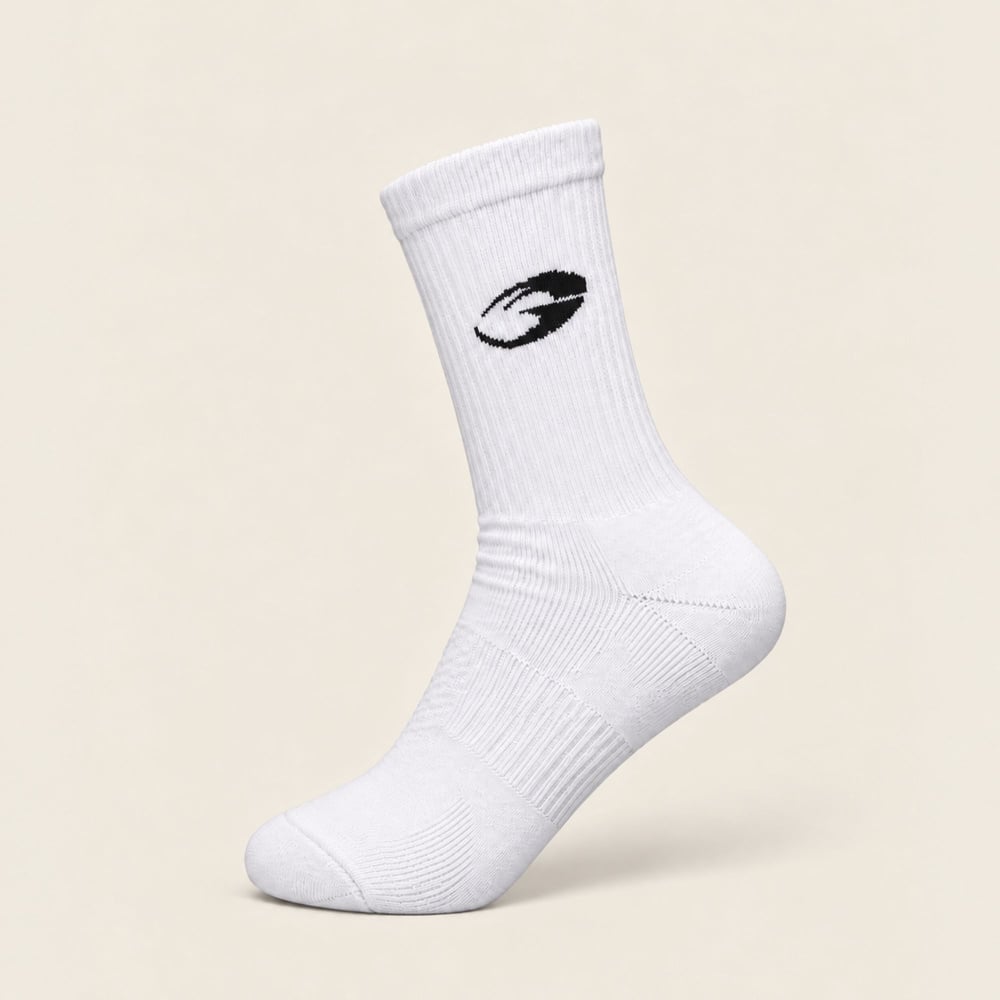 GASP Crew Socks 1-p White