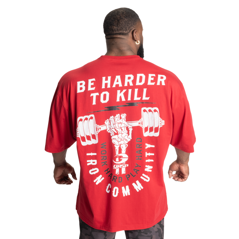 GASP Harder To Kill Iron Tee Chili Red