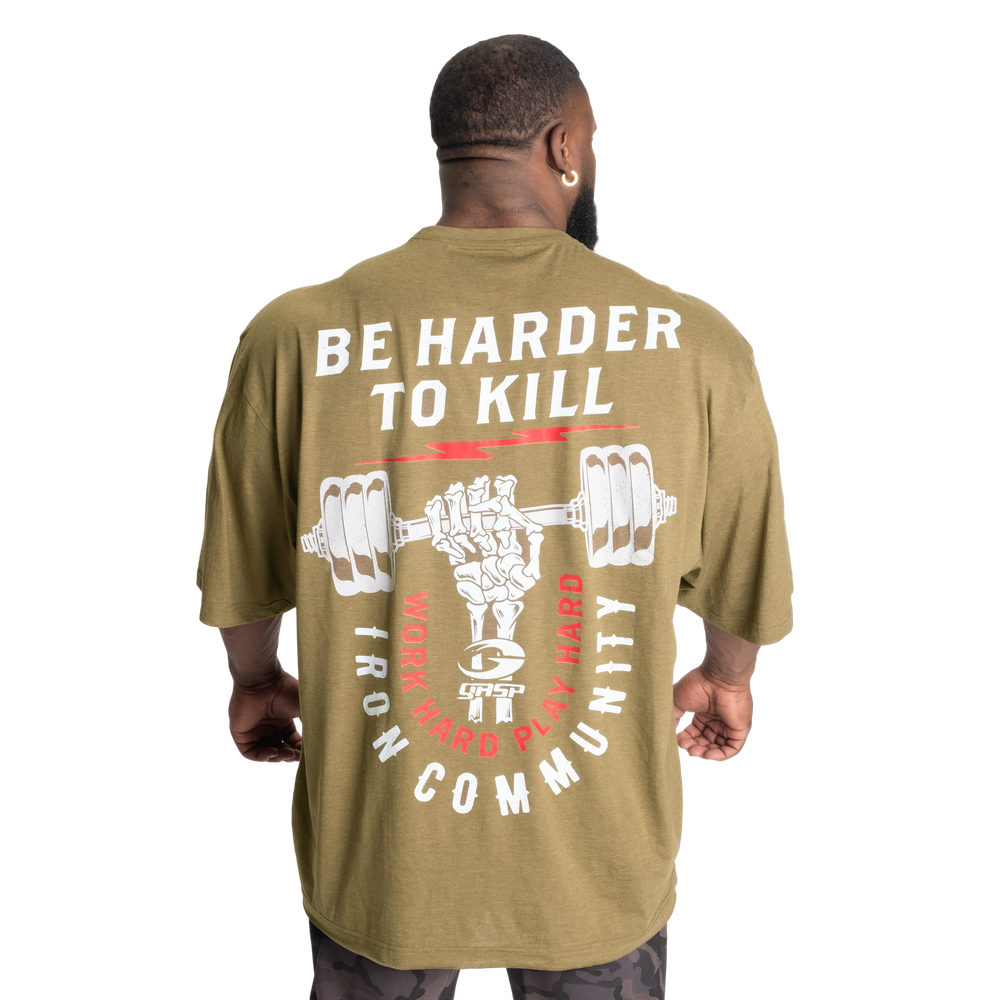 GASP Harder To Kill Iron Tee Army Green Melange