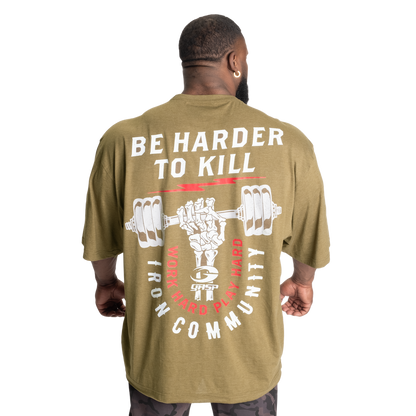 GASP Harder To Kill Iron Tee Army Green Melange