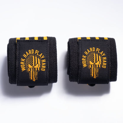 GASP Hardcore Wrist Wraps 18 Inch Black/Yellow