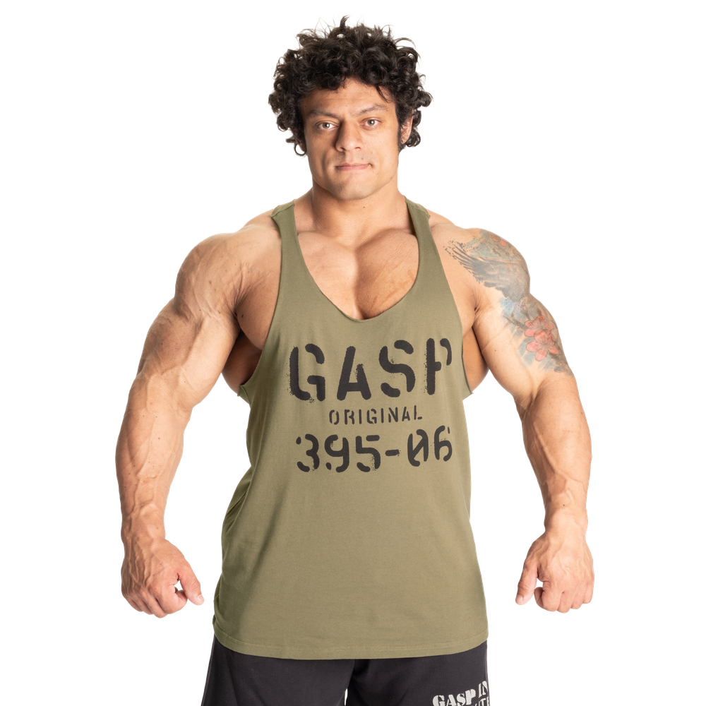 gasp ストリンガータンクウォッシュグリーンM