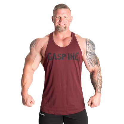 GASP Essential T-Back Maroon