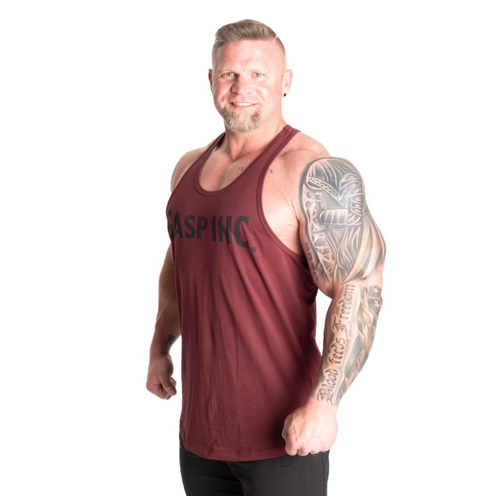 GASP Essential T-Back Maroon