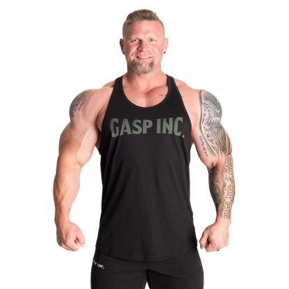 GASP Essential T-Back Black/Green