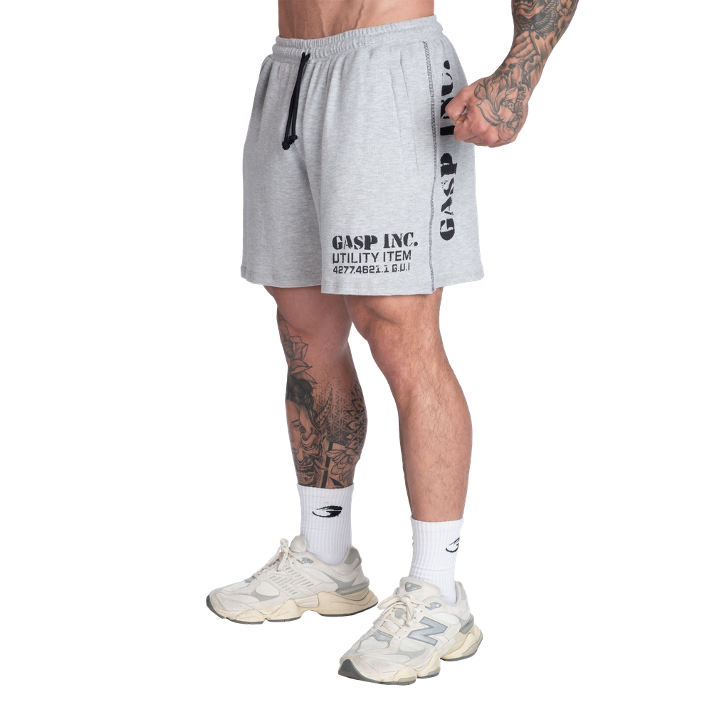 GASP Thermal Shorts 6" Grey Melange
