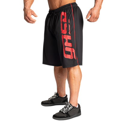 GASP Pro Mesh Shorts 11.5" Black/Red