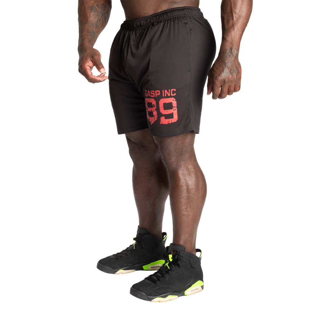 GASP 89 Dynamic Shorts 8" Black/Red