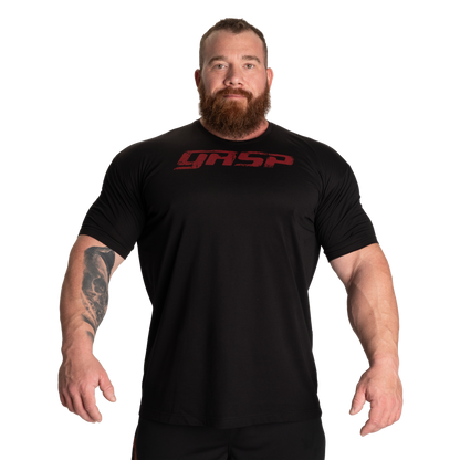 GASP Legacy gym tee Black/Red