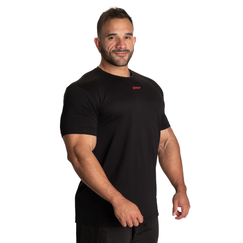 GASP Standard Tee Black/Red