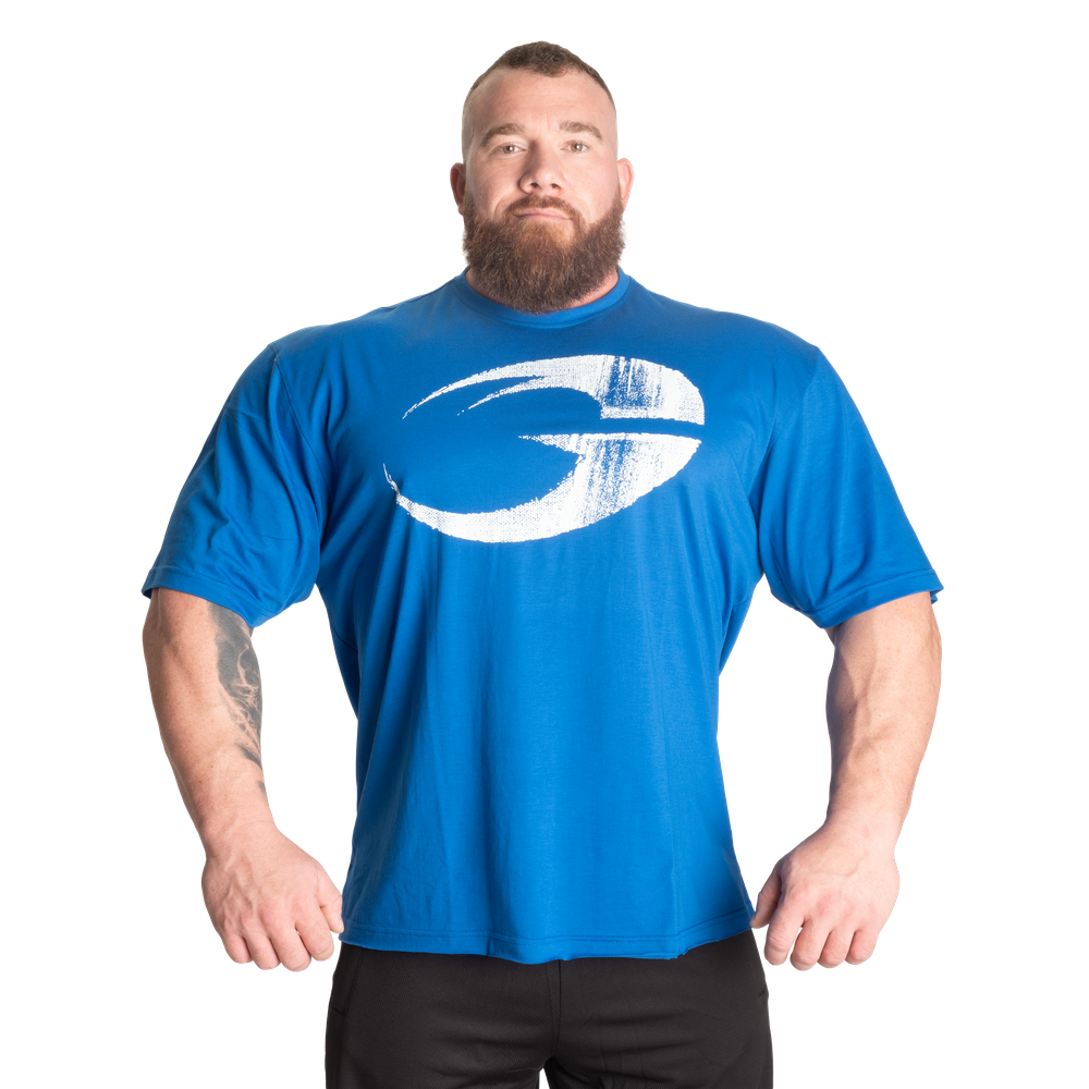 GASP Pump Cover Iron Tee Cobalt Blue