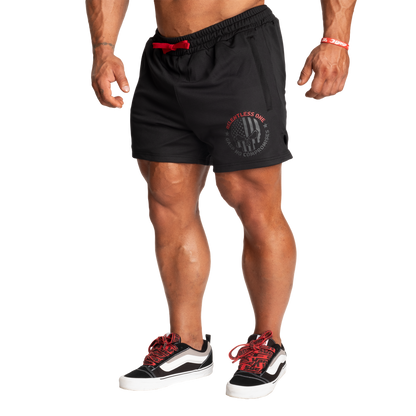 GASP R1 Mesh Shorts 4" Black/Red