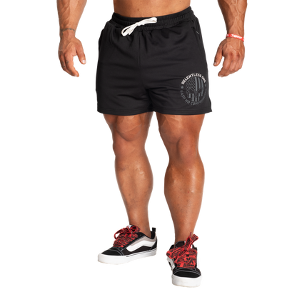 GASP R1 Mesh Shorts 4" Black/White