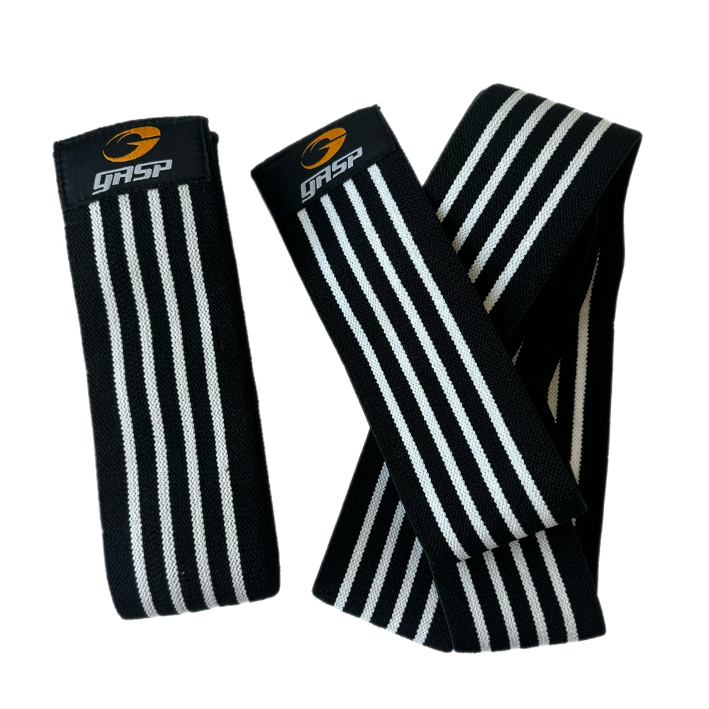 GASP Knee wraps Black/White