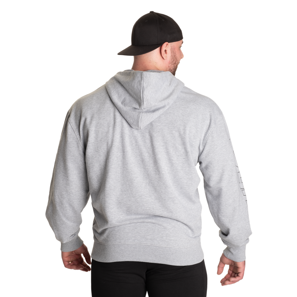 GASP Classic Zip Hood Light Grey Melange