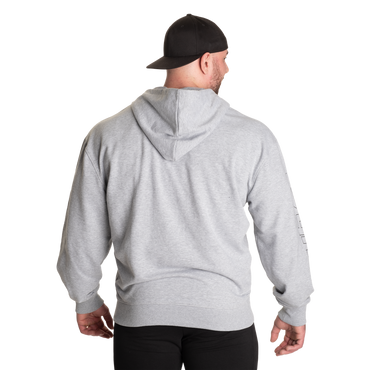 GASP Classic Zip Hood Light Grey Melange