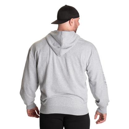GASP Classic Zip Hood Light Grey Melange