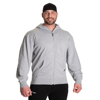 GASP Classic Zip Hood Light Grey Melange
