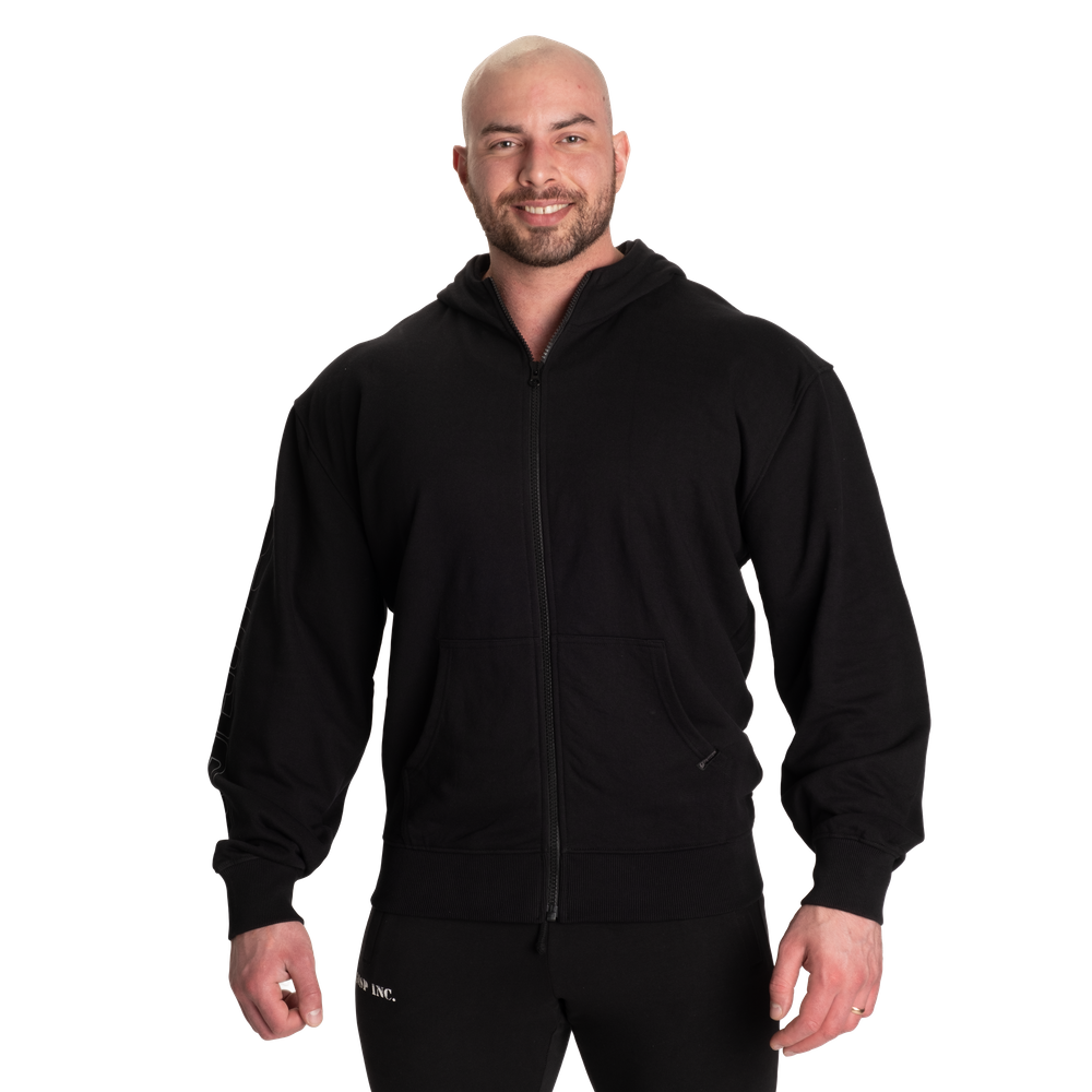 GASP Classic Zip Hood Black