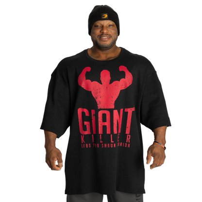 GASP Giant Killer Iron Thermal Tee Asphalt/Red