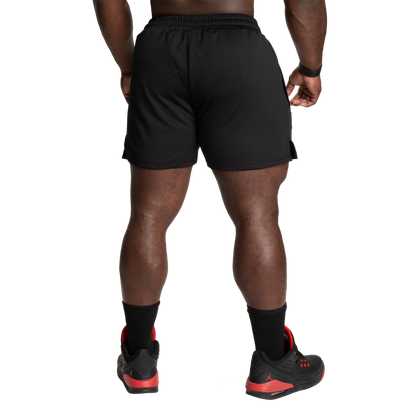 GASP R1 Mesh Shorts 4" Black/Orange