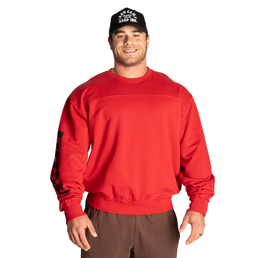 GASP Throwback Sweater Chili Red