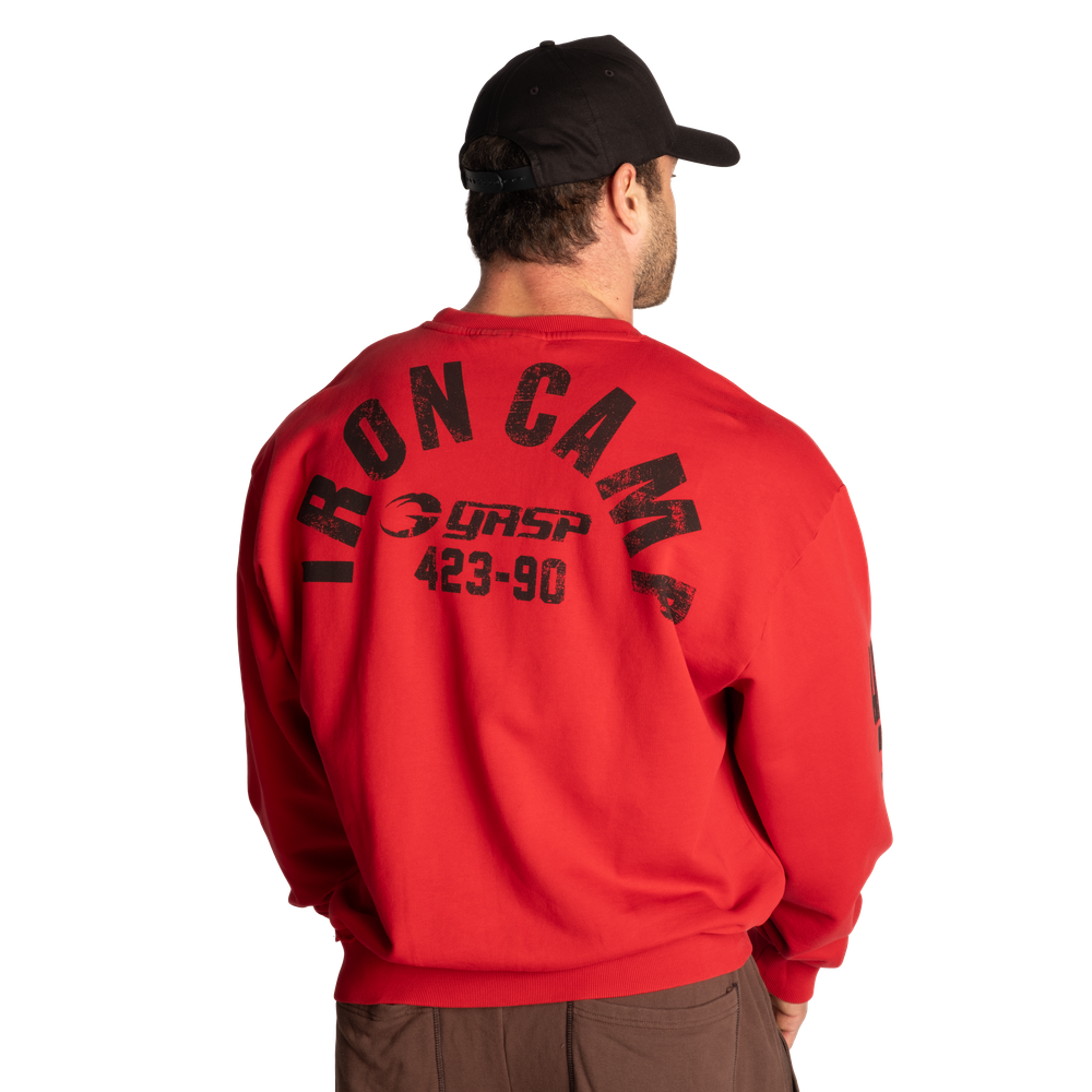 GASP Throwback Sweater Chili Red