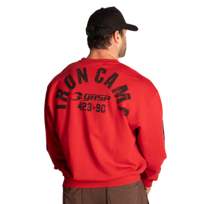 GASP Throwback Sweater Chili Red