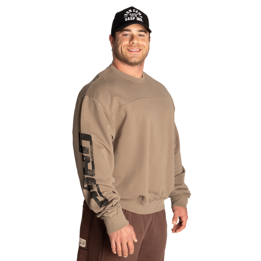 GASP Throwback Sweater Washed Green