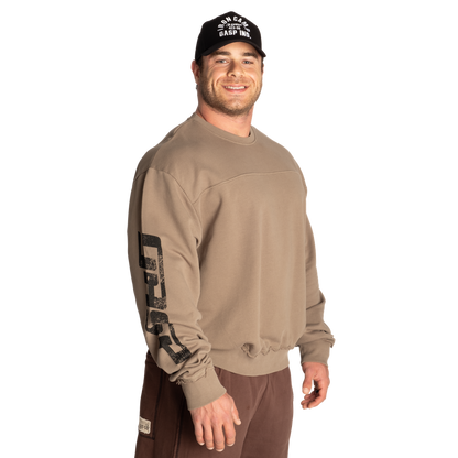 GASP Throwback Sweater Washed Green