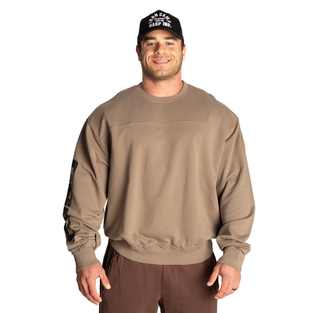GASP Throwback Sweater Washed Green