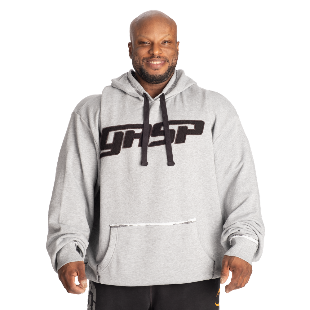 GASP Hood Sweater Light Grey Melange
