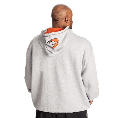 GASP Hood Sweater Light grey melange/flame