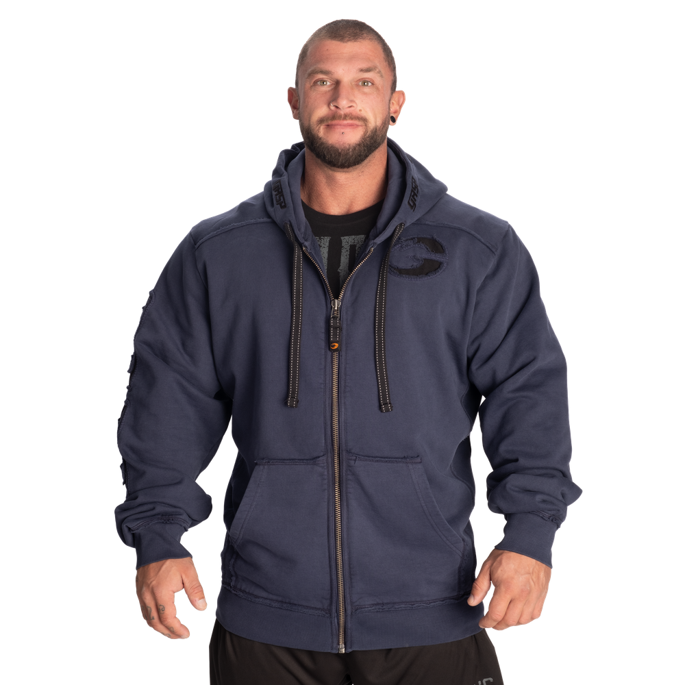 GASP Pro Gym Hood Washed Navy
