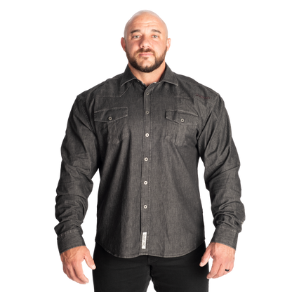 GASP Denim Shirt Washed Black