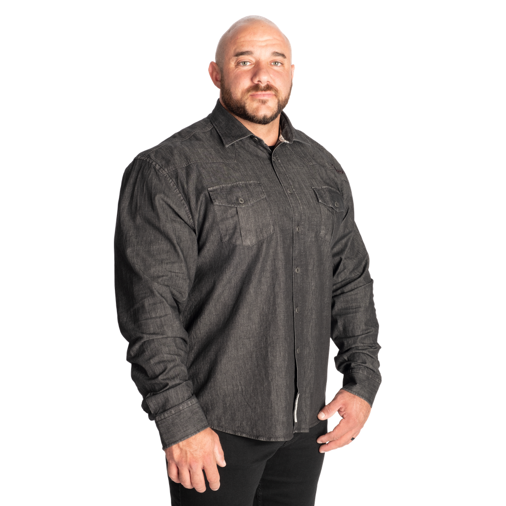 GASP Denim Shirt Washed Black