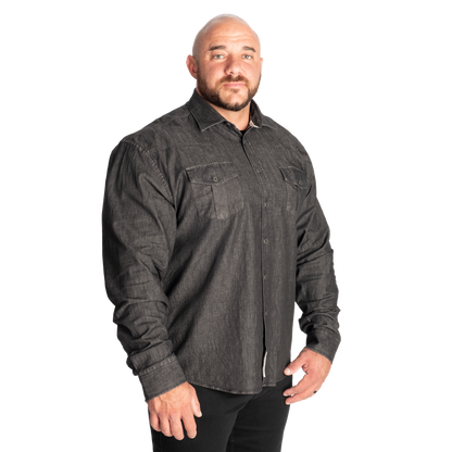 GASP Denim Shirt Washed Black