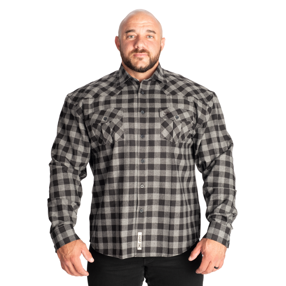 GASP Plaid Shirt Grey/Black