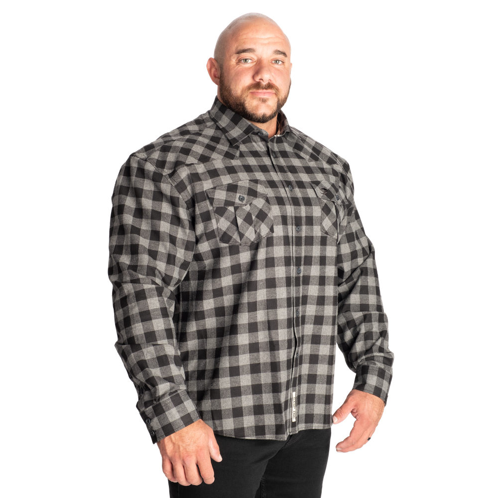 GASP Plaid Shirt Grey/Black