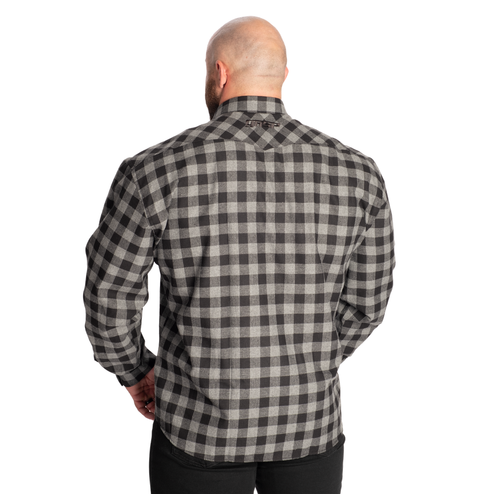 GASP Plaid Shirt Grey/Black