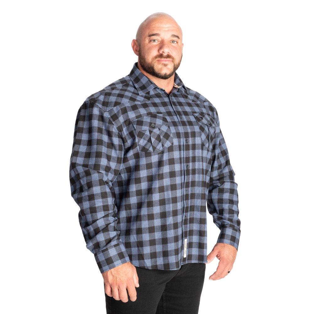GASP Plaid Shirt Black/Blue