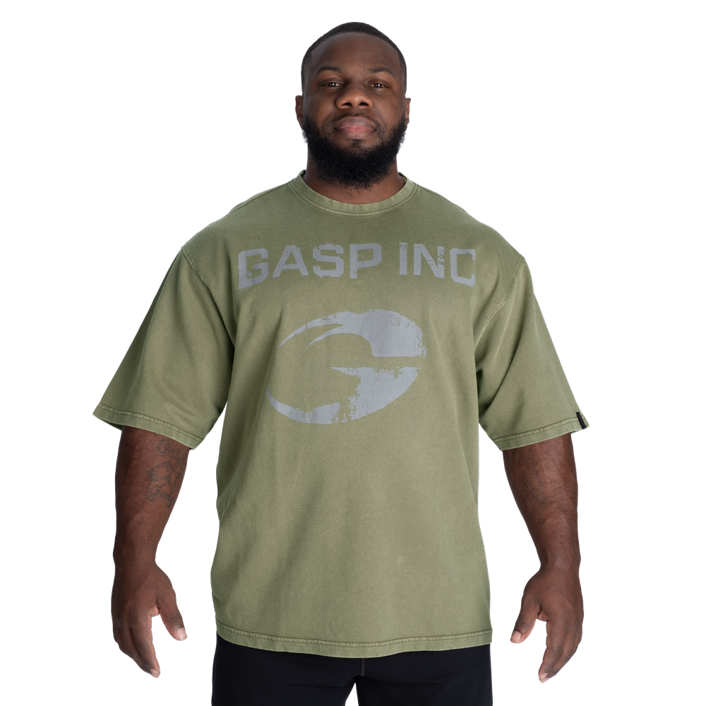 GASP 89 Terry Iron Tee Washed Green