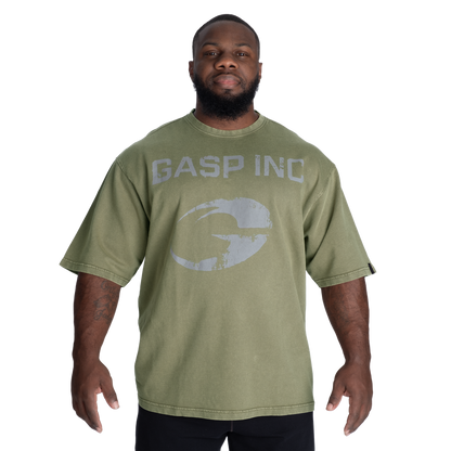 GASP 89 Terry Iron Tee Washed Green