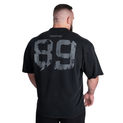 GASP 89 Terry Iron Tee Washed Black