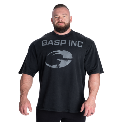 GASP 89 Terry Iron Tee Washed Black