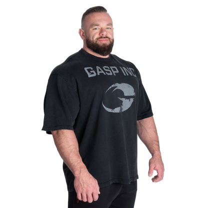 GASP 89 Terry Iron Tee Washed Black