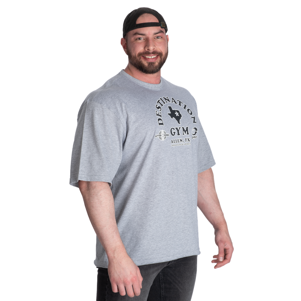 GASP Destination Iron Tee Light Grey Melange