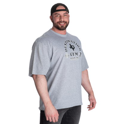 GASP Destination Iron Tee Light Grey Melange