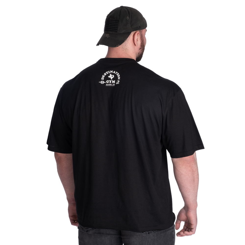 GASP Destination Iron Tee Black/White