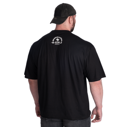 GASP Destination Iron Tee Black/White